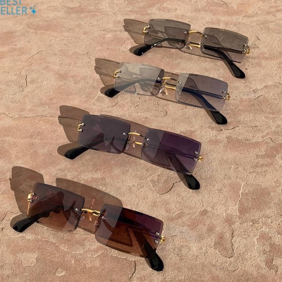 Amazon Accessories - Bundle 2 - y2k skinny sunglasses costume glasses Amazon style rectangle clear